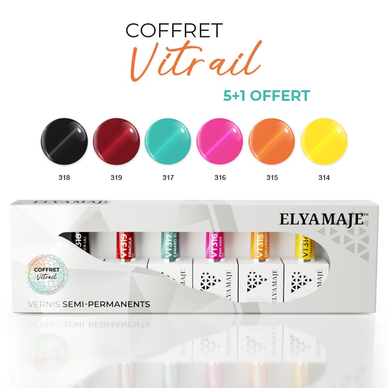 Elyamaje Coffret Vitrail vernis semi-permanent édition limitée