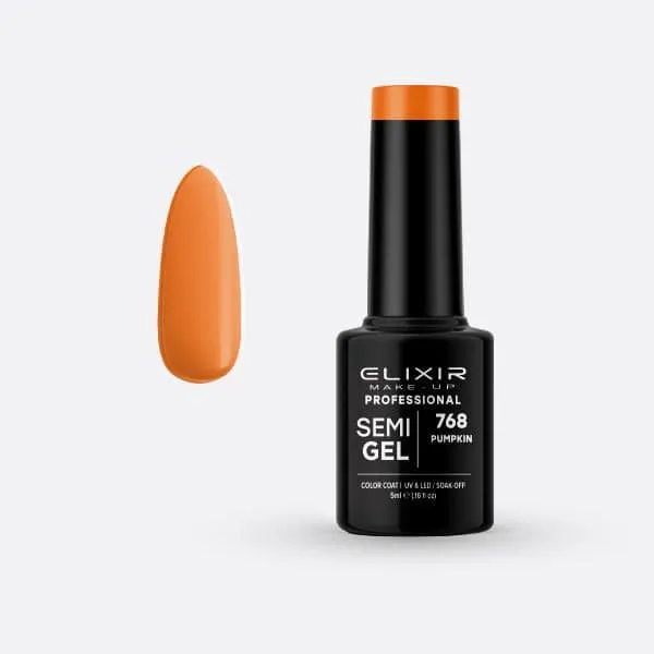 Élixir Semi Gel #768 vernis semi-permanent pumpkin orange 5ml