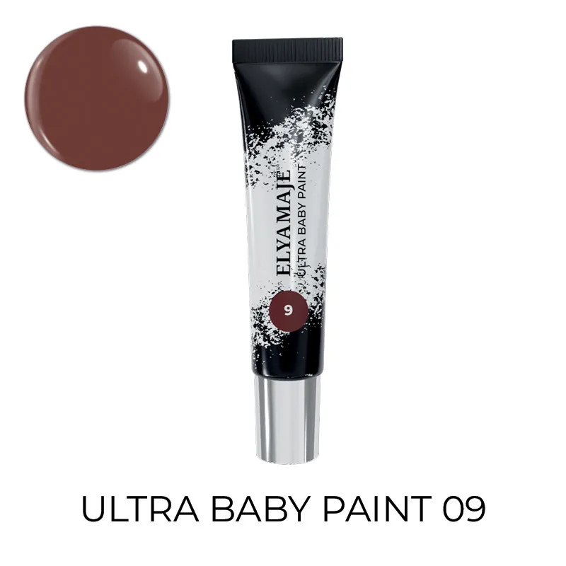 Elyamaje Ultra Baby Paint 09 gel nail art marron chocolat