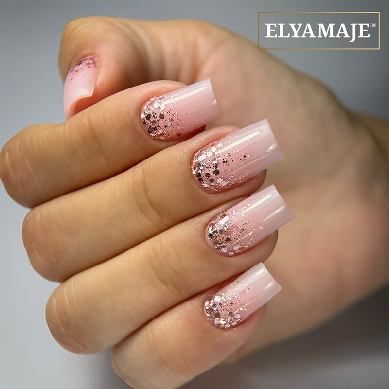Elyamaje N° 177 Diamond Blush vernis semi-permanent nacré