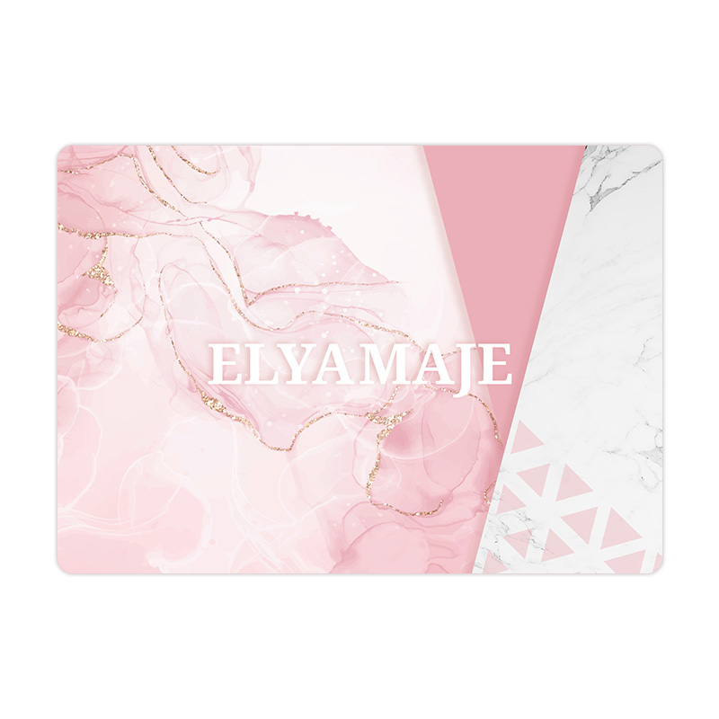 Elyamaje marbre design tapis de manucure protège-table