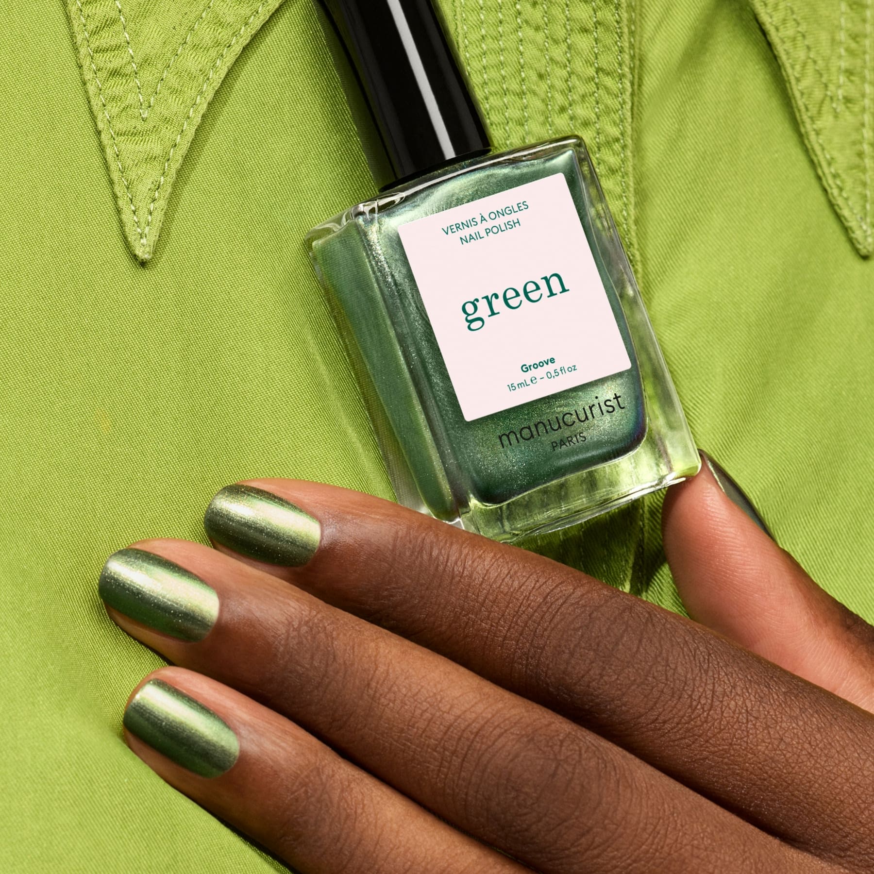 Manucurist Green Groove vernis à ongles vert nacré