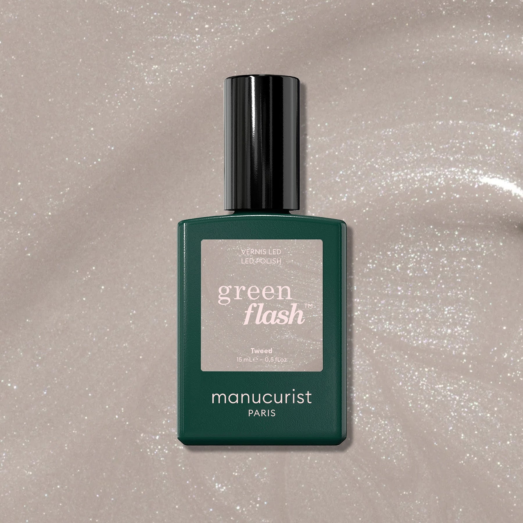 Manucurist Green Flash Tweed vernis semi-permanent gris nacré