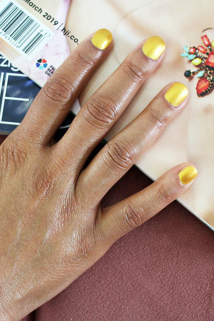 Nailberry L'oxygéné Golden Hour vernis 15ml doré métallique