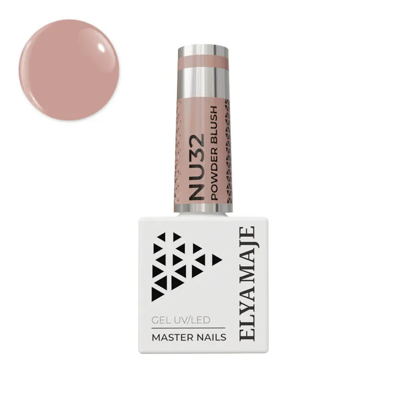Elyamaje N°32 vernis semi-permanent powder blush nude