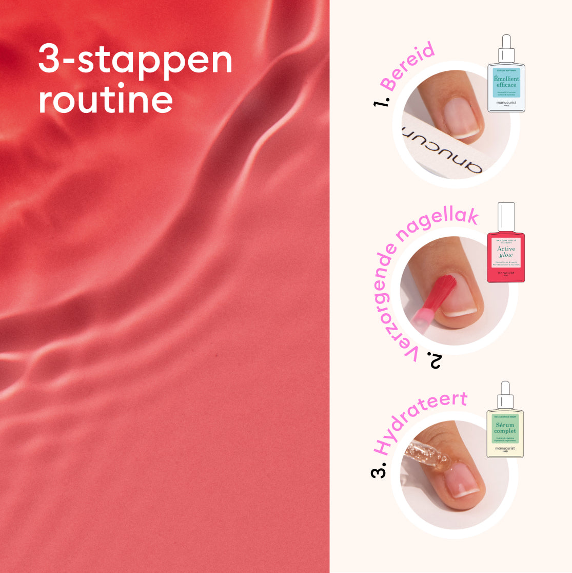 Manucurist Active Kit Manucure 3 vernis soin éclat