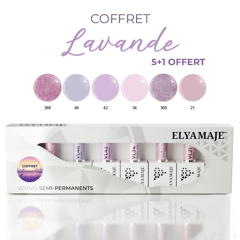 Elyamaje Coffret Lavande vernis semi-permanent édition limitée