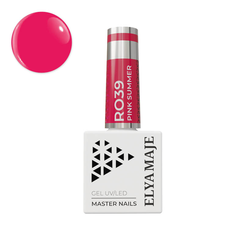 Elyamaje N°39 vernis semi-permanent pink summer couvrant
