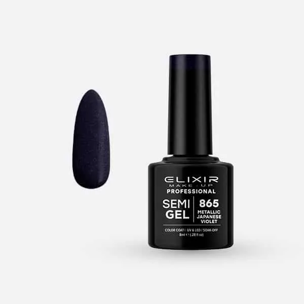 Élixir Semi Gel Vernis semi-permanent #865 Japanese Violet 8ml métallisé
