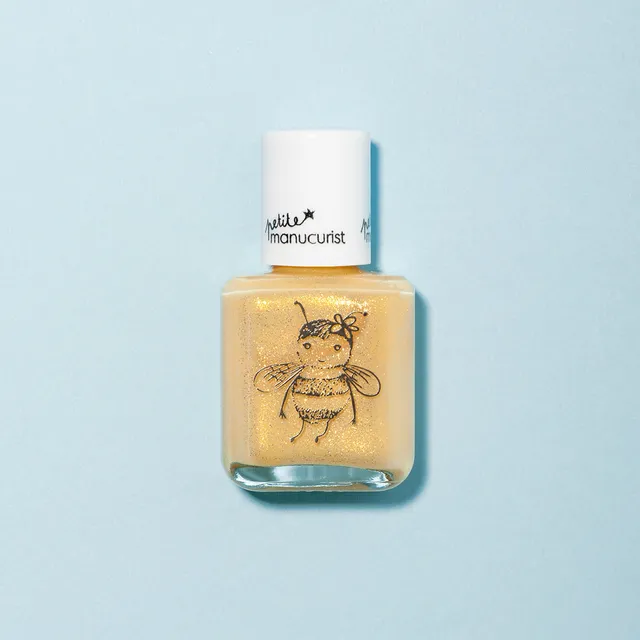 Manucurist Pia l'Abeille vernis enfant jaune pailleté