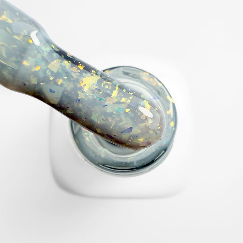 Elyamaje Easy Base Glitter Milky White base pailletée nude
