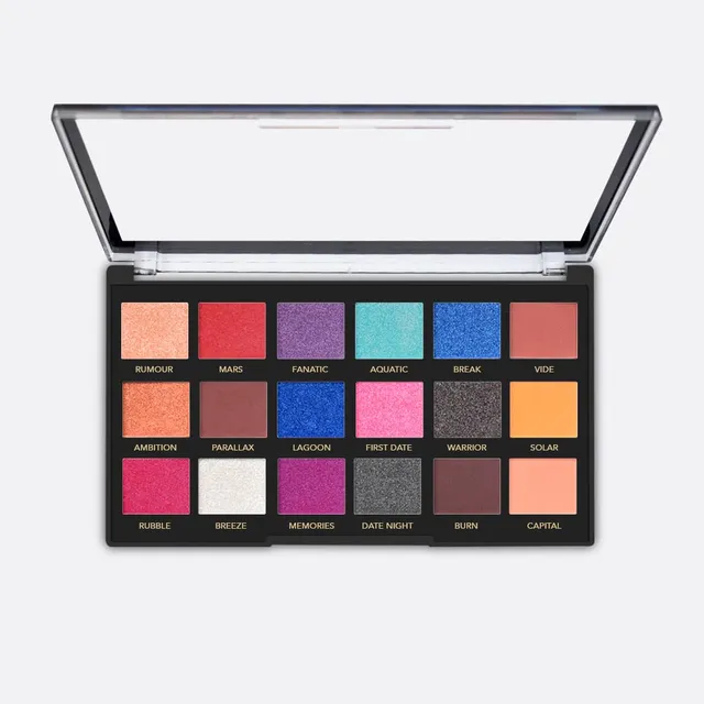 Élixir Pro. Eyes #777K palette fards 18 teintes mat irisé