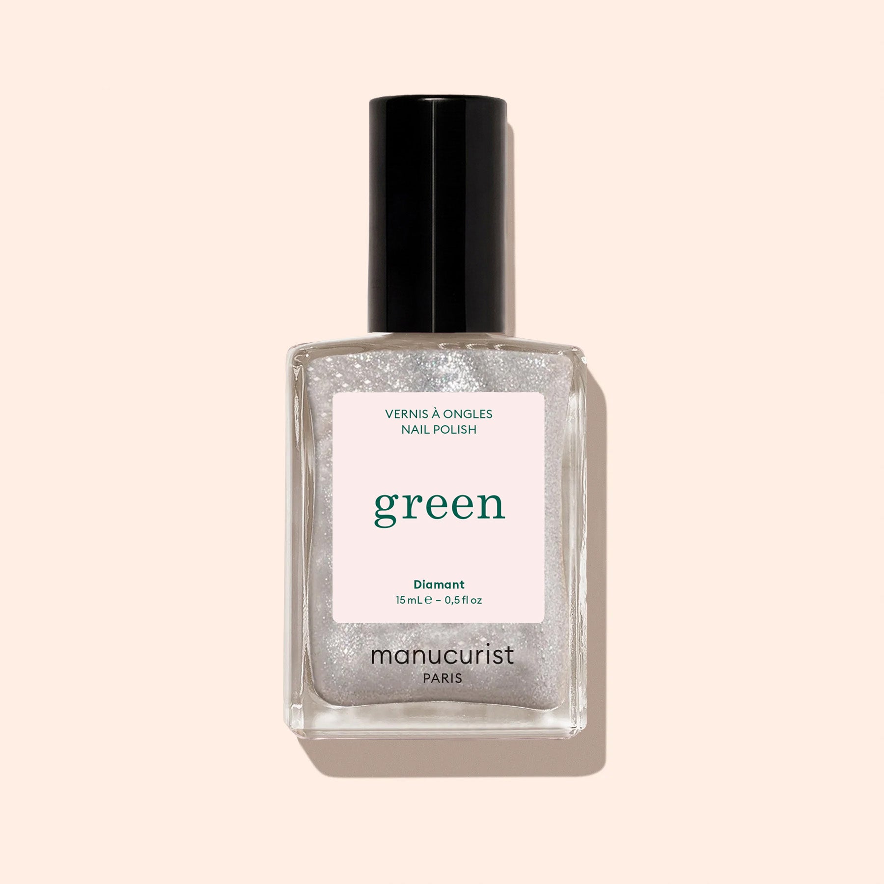 Manucurist Green Diamant vernis argent pailleté