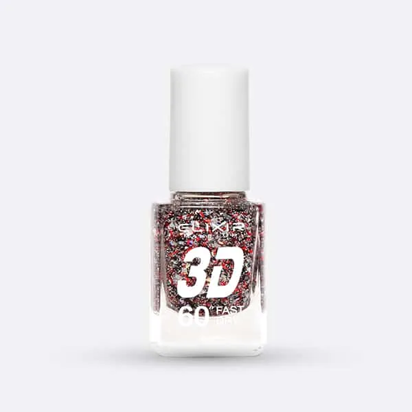 Élixir Glitter 3D 268 vernis pailleté séchage rapide brillance