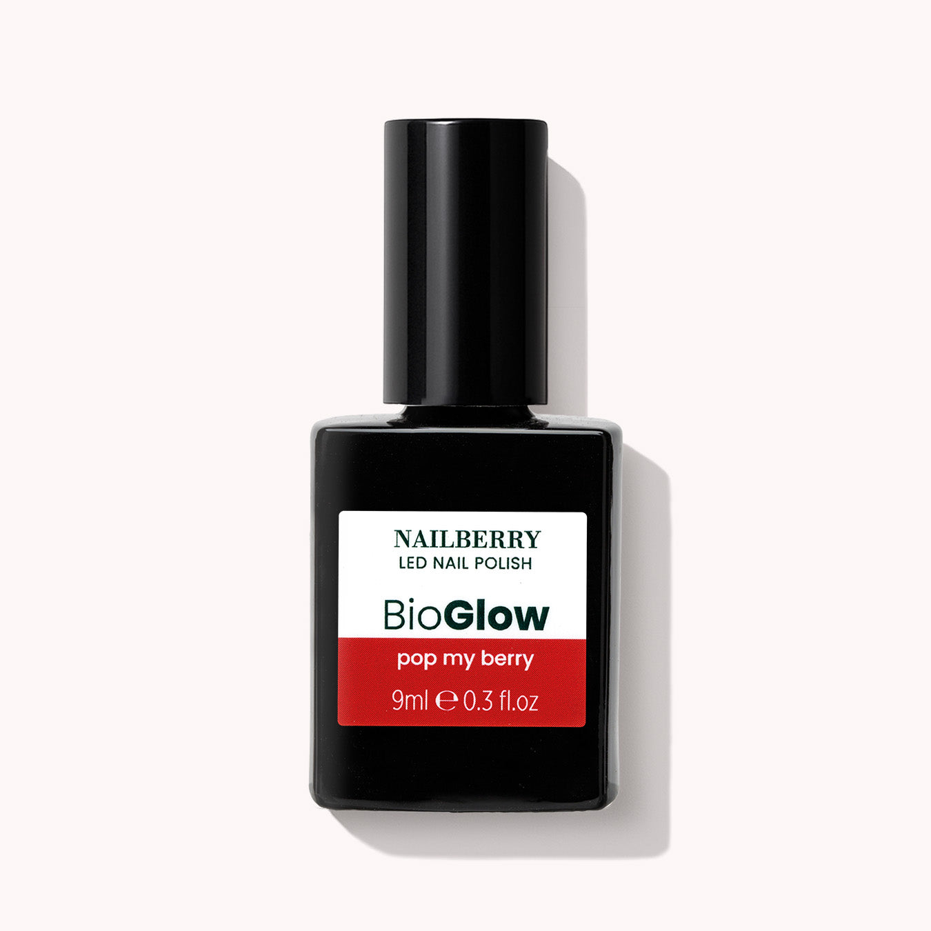 Nailberry BioGlow Pop My Berry vernis 9ml rouge orangé