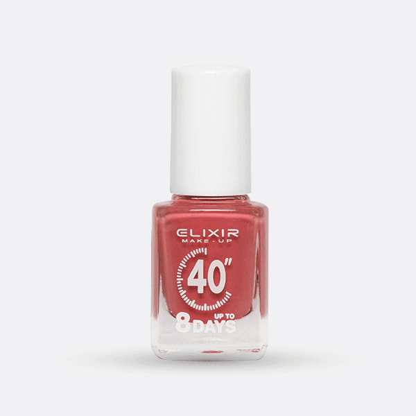 Élixir 40" #369 vernis à ongles rouge brique 8 jours