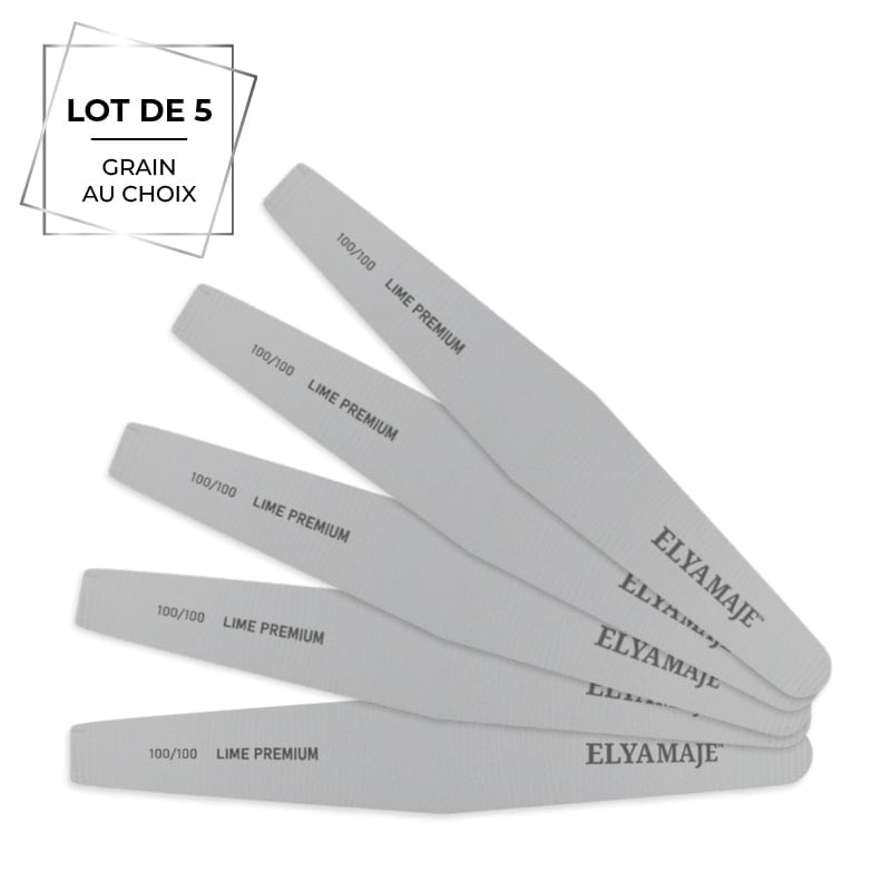 Elyamaje Lime cercueil lime ongle lot de 5
