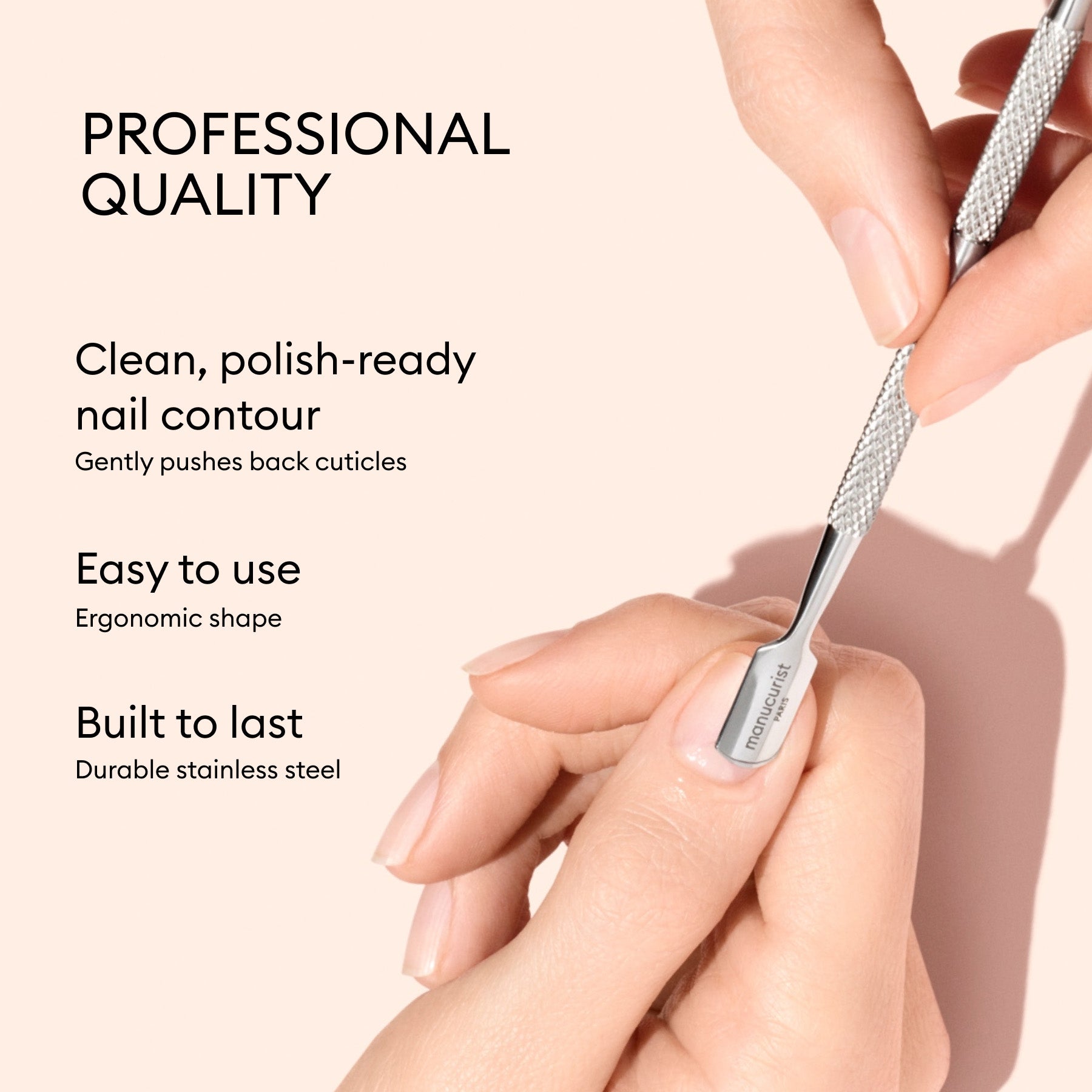 Manucurist Pousse-cuticules en acier outil inox