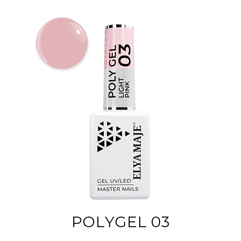 ElyaMaje Light Pink n°3 polygel liquide rosé
