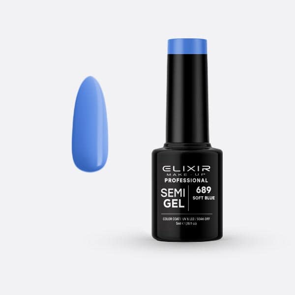 Élixir Semi Gel 689 vernis semi-permanent soft blue 5ml