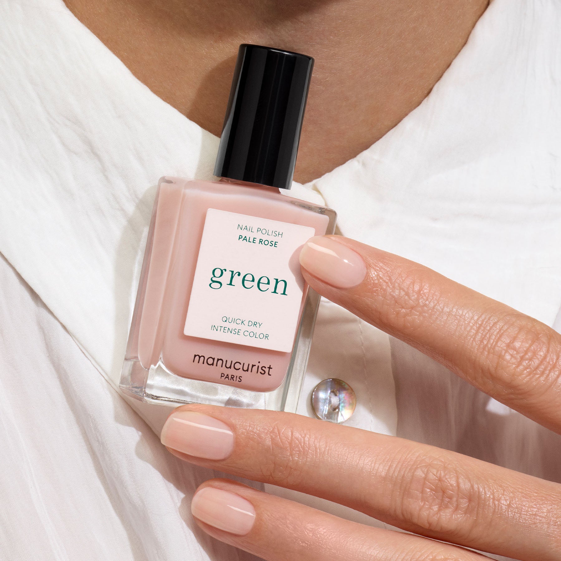 Manucurist Green Pale Rose vernis à ongles rose transparent