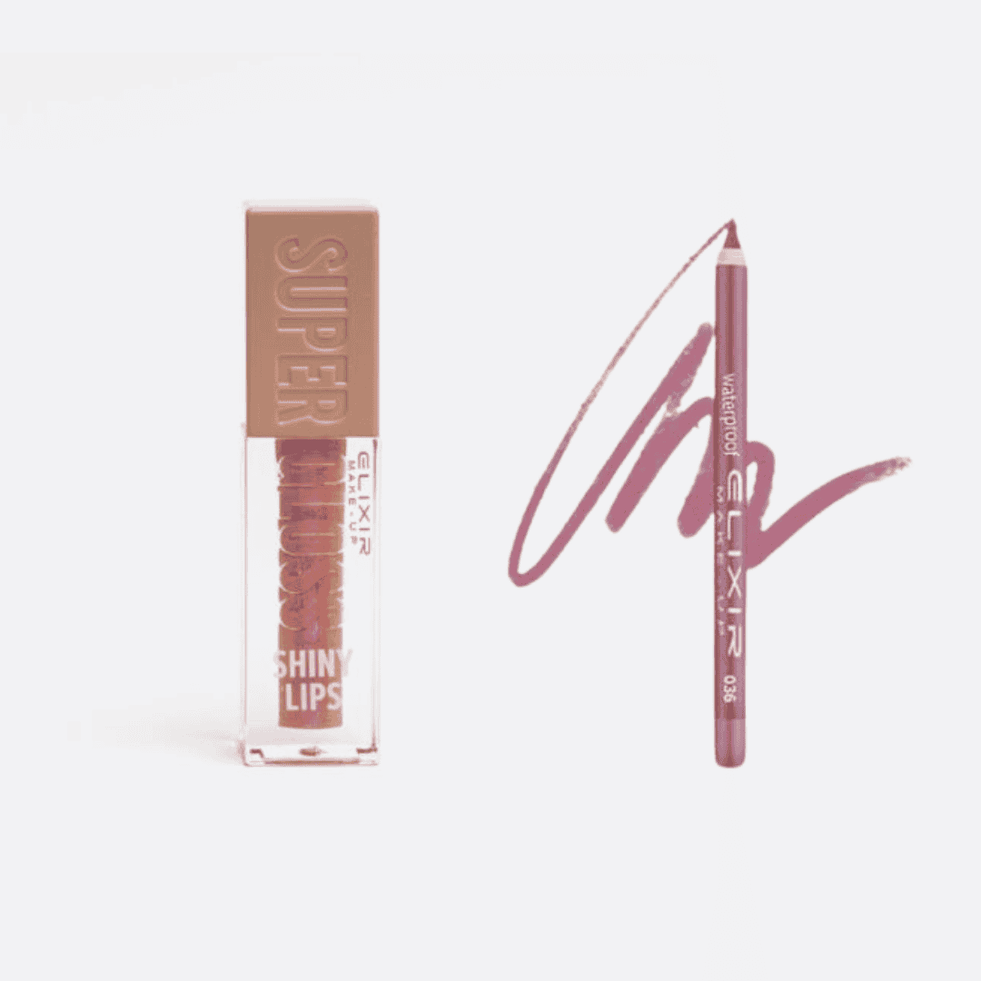 Élixir Lip Combo Fiji kit lèvres gloss + crayon beige rosé