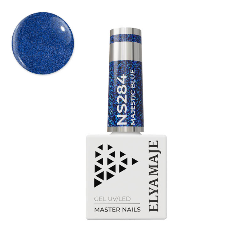 ElyaMaje N°284 Majestic Blue vernis semi-permanent réfléchissant