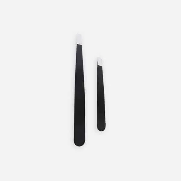 Élixir 551 pince à épiler biaisée noire lot 2 précision