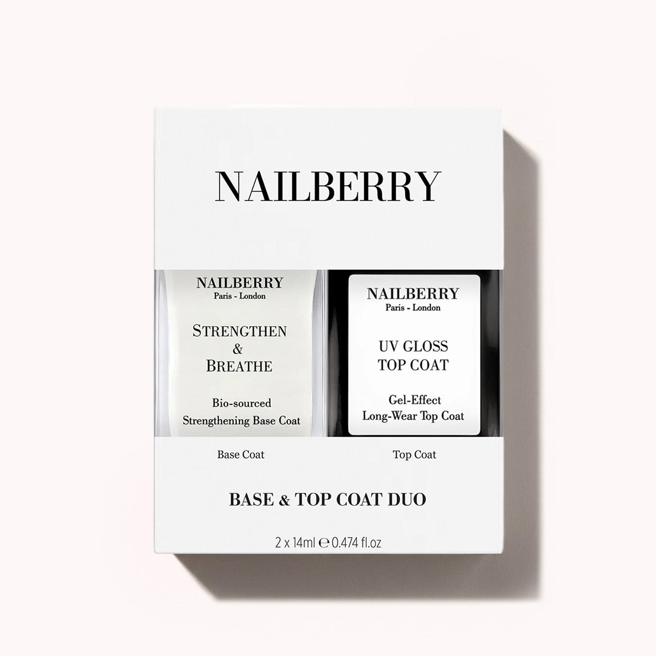 Nailberry Base & Top Coat Duo coffret 2x14ml soin