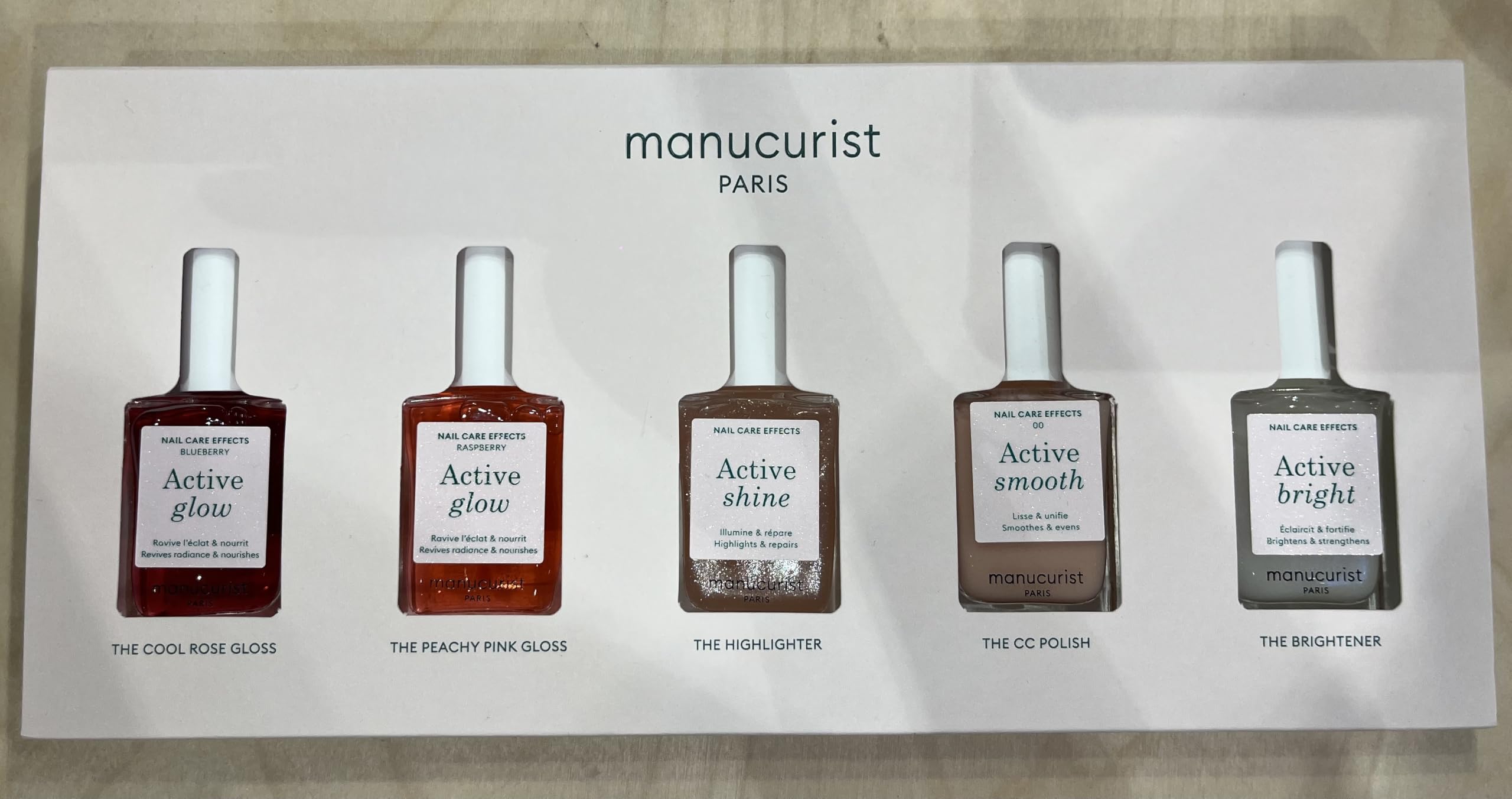 Manucurist Active Signature Rainbow Set coffret 5 vernis soin