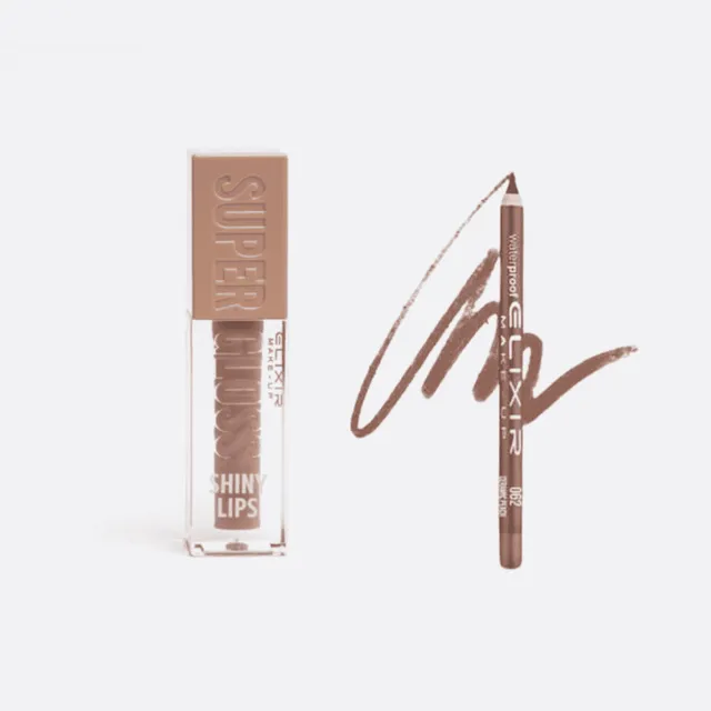 Élixir Lip Combo gloss lèvres Jamaica crayon Golden Copper brillant