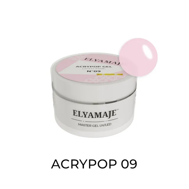 Elyamaje Acrypop n°09 gel UV Light Pink flexible