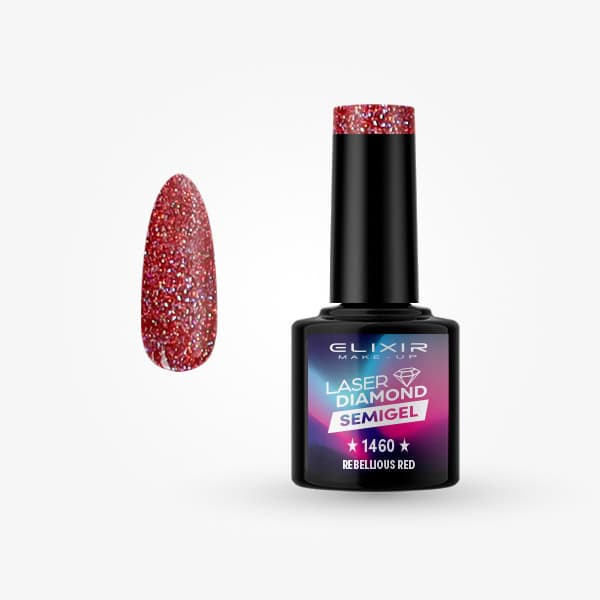 Élixir Semi Gel 1460 Rebellious Red vernis semi-permanent 8ml