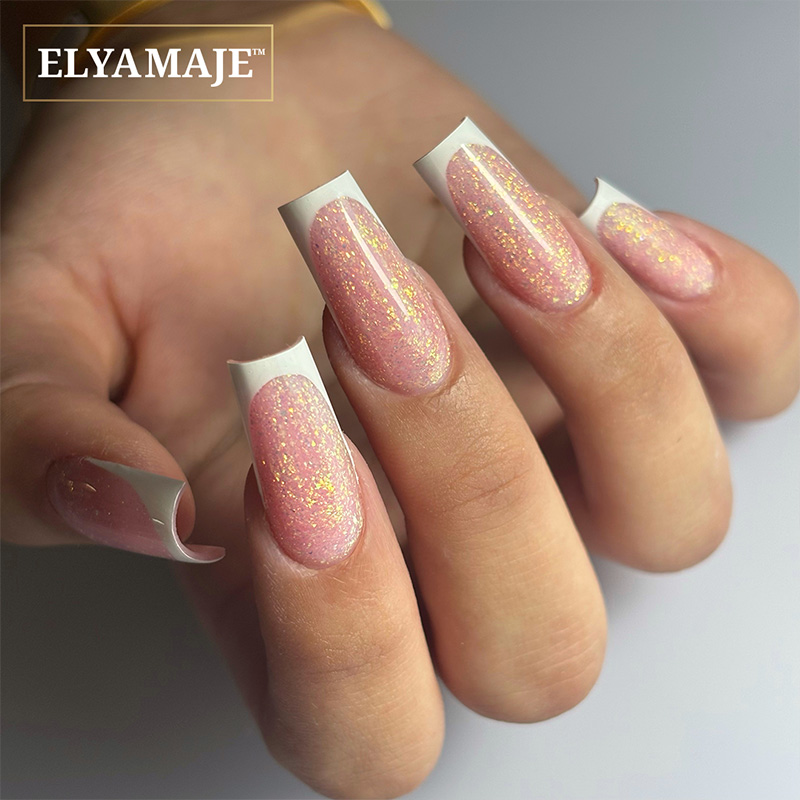 Elyamaje Flake Creamy Gel Nude Pink n°04 gel construction