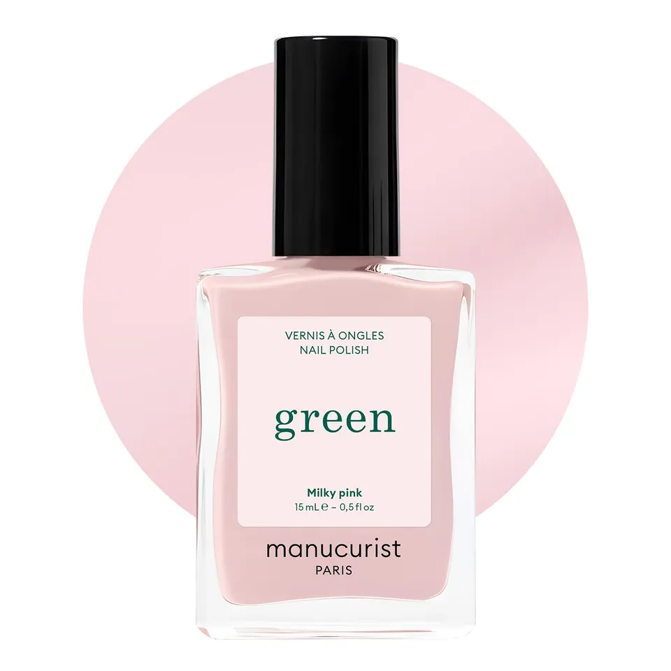 Manucurist Green Milky Pink vernis rose laiteux opaque