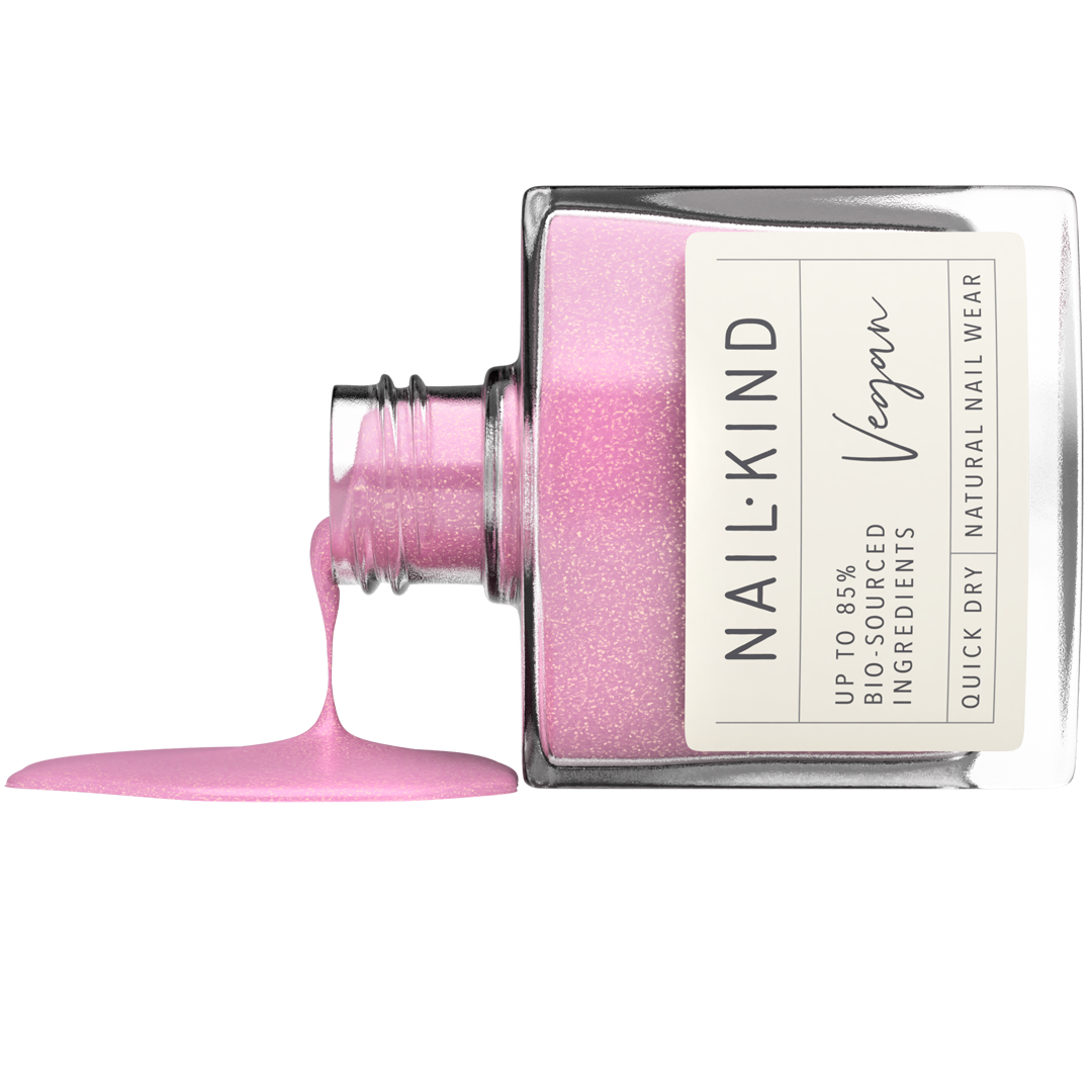 NAIL KIND The Colour Squad Seductive Siren vernis rose pailleté