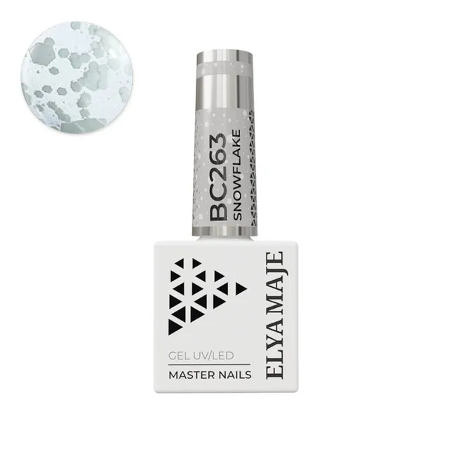 Elyamaje N°263 Snow Flake vernis semi-permanent blanc