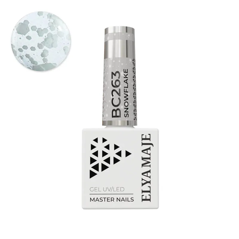 Elyamaje N°263 Snow Flake vernis semi-permanent blanc