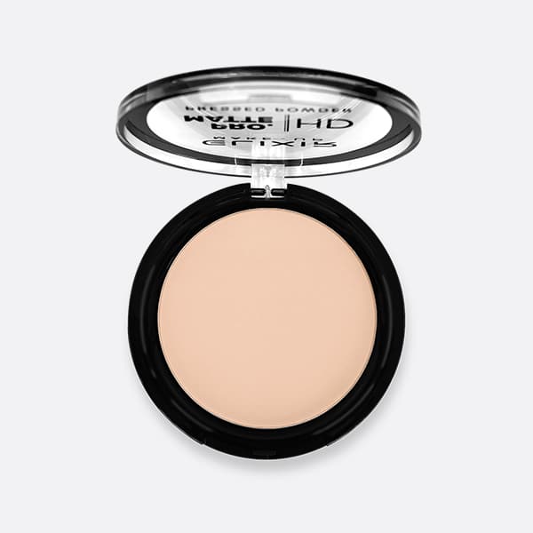 Élixir PRO. MATTE Pressed Powder HD poudre compacte #204 Latte Coffee mate