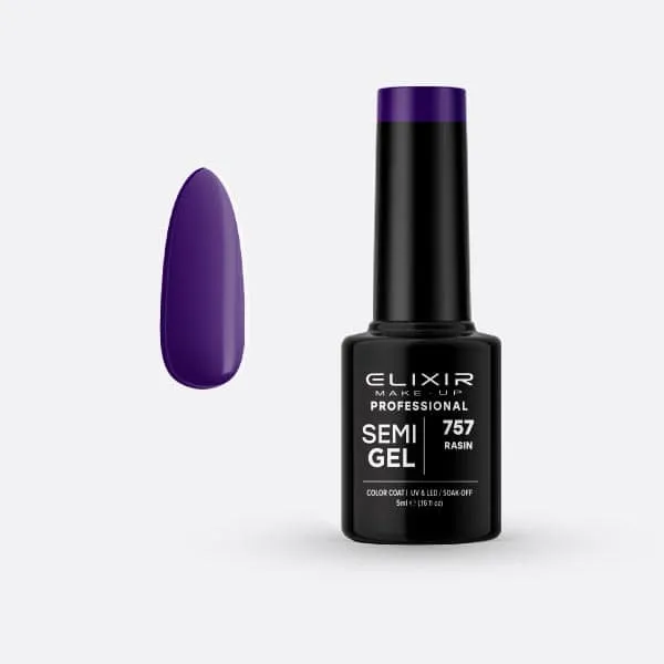 Élixir Semi Gel #757 vernis semi-permanent 5ml raisin longue tenue
