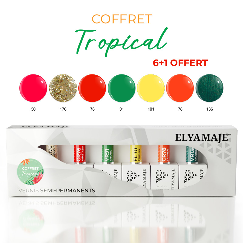 Elyamaje Tropical coffret vernis semi-permanent édition limitée