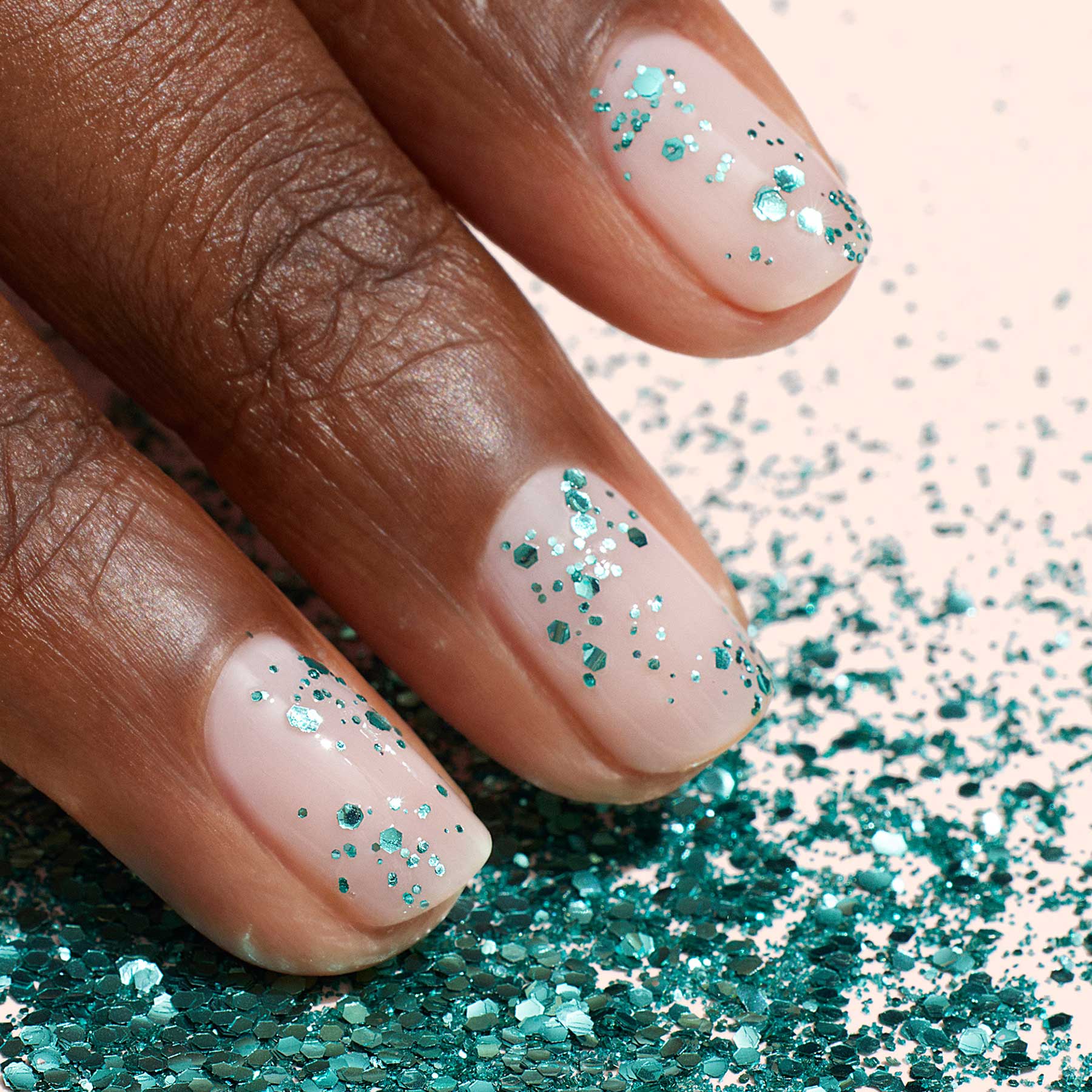 Manucurist paillettes ongles biodégradables turquoise