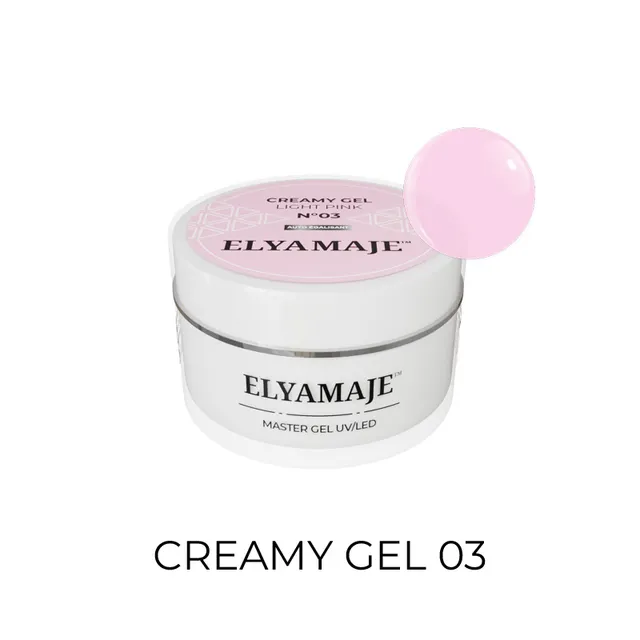 Elyamaje Creamy Gel N°3 Light Pink gel construction nude