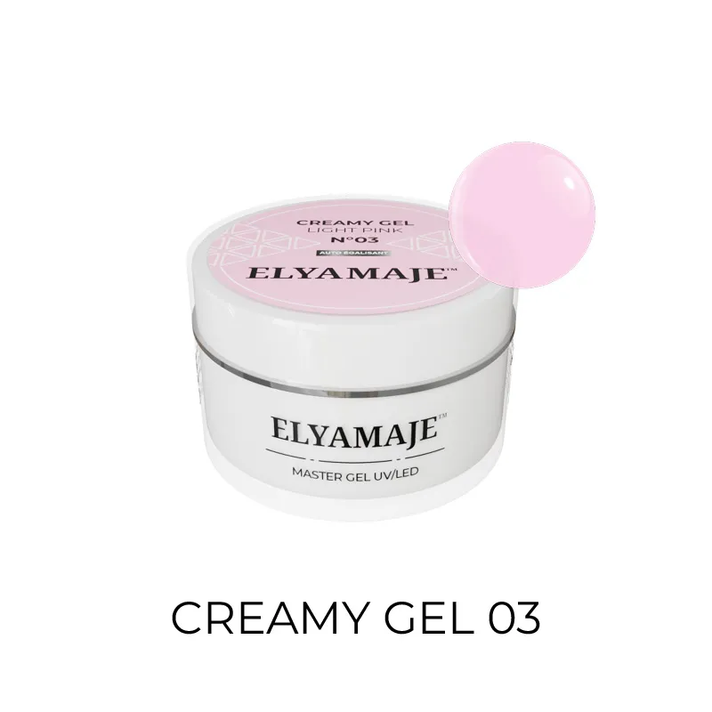 Elyamaje Creamy Gel N°3 Light Pink gel construction nude