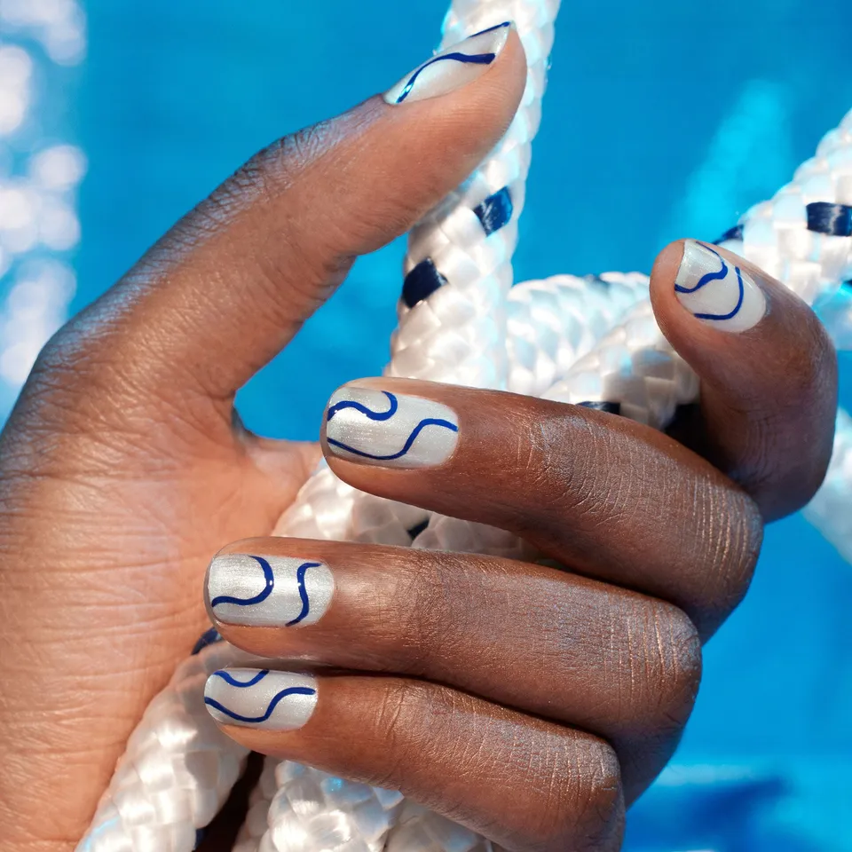 Manucurist Bain de minuit coffret nail art Moon bleu