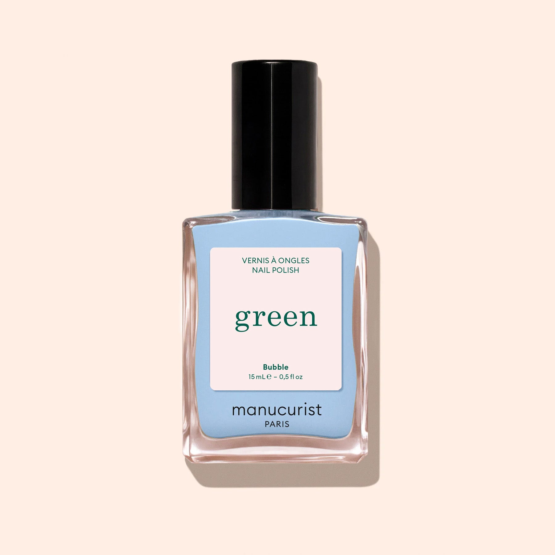 Manucurist Green Bubble vernis bleu clair gris opaque