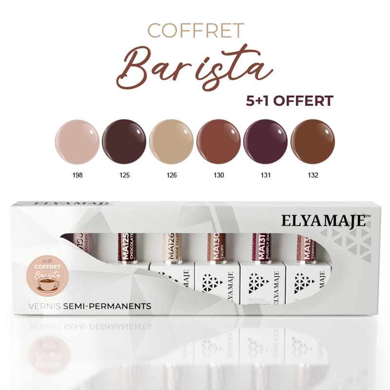 Elyamaje Barista coffret vernis semi-permanent édition limitée