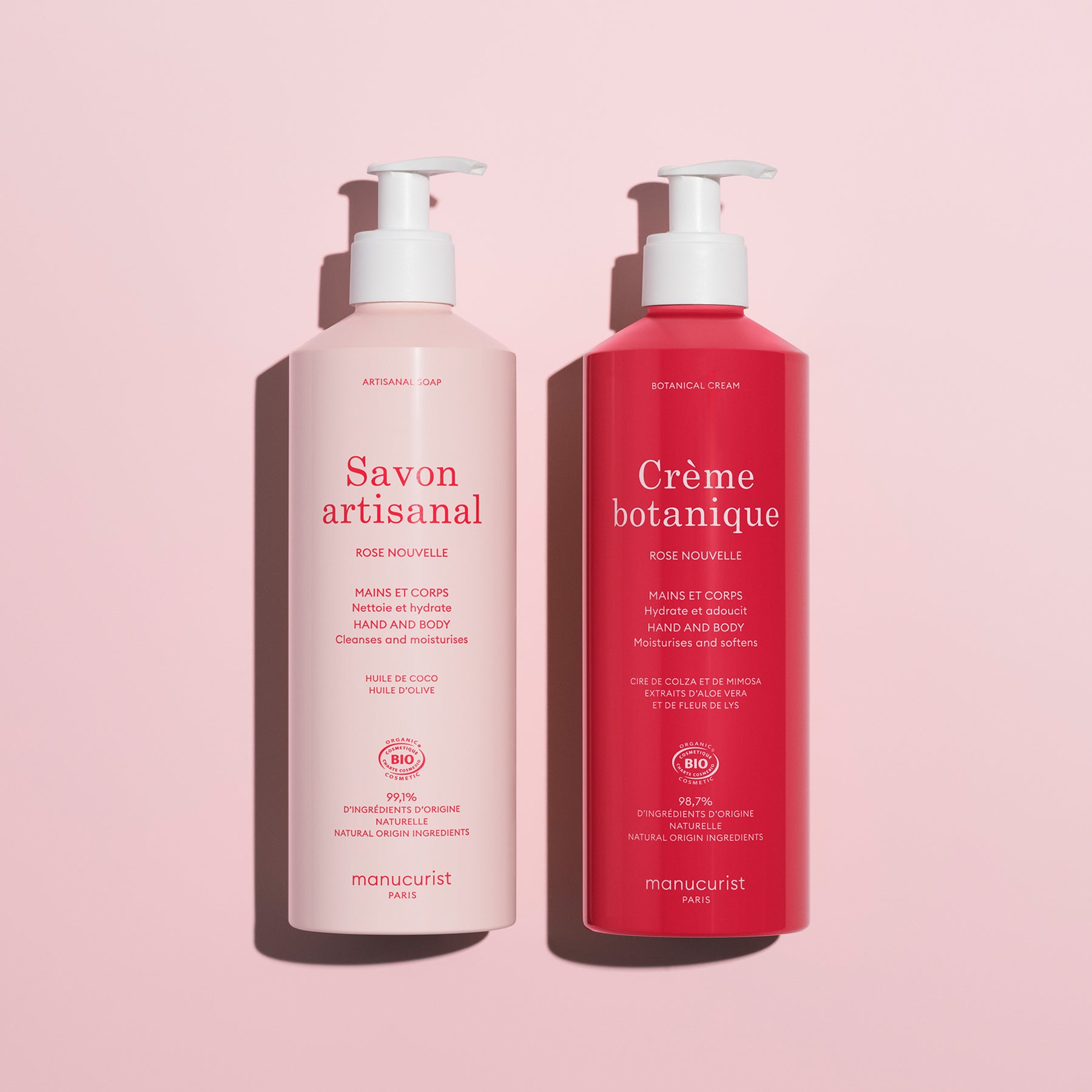 Manucurist Savon Artisanal Rose Nouvelle savon 500 ml bio