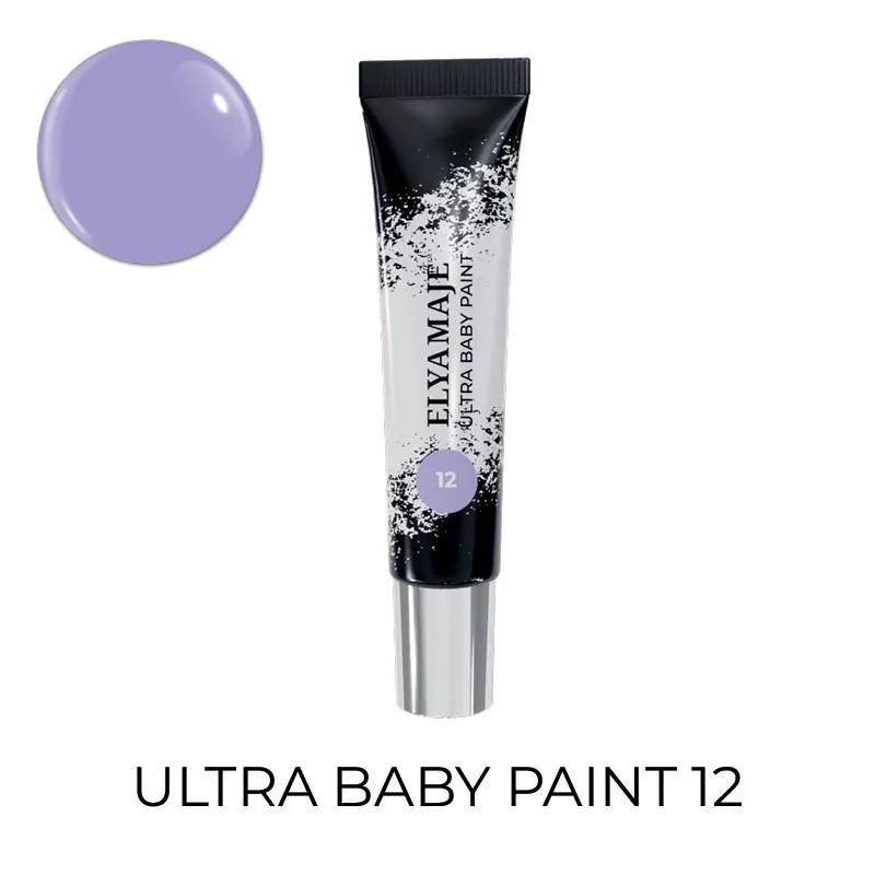 Elyamaje Ultra Baby Paint 12 gel nail art lila babyboomer