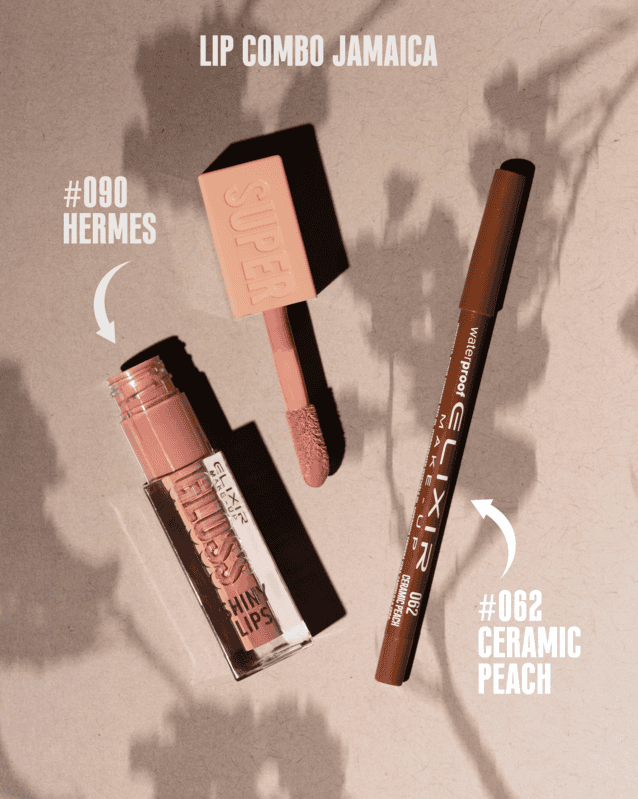 Élixir Lip Combo gloss lèvres Jamaica crayon Golden Copper brillant